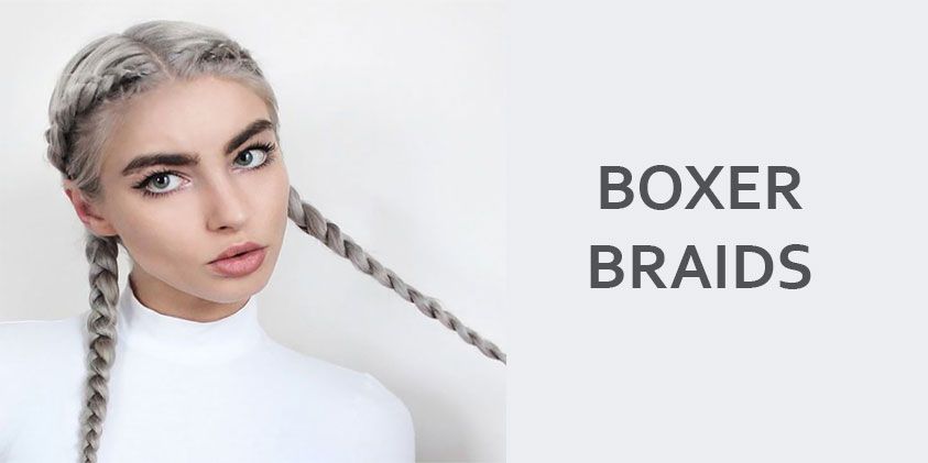 Haar inspiratie: de boxer braids!