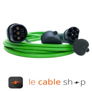Ratio Câble de recharge véhicule électrique 32A Monophasé Type 2 - Type 2 (6 mètres)