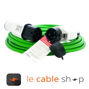 Ratio Câble de recharge véhicule électrique 16A Monophasé Type 2 - Type 1 (6 mètres)
