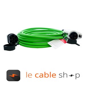 Ratio Câble de recharge véhicule électrique 16A Monophasé Type 2 - Type 1 (8 mètres)