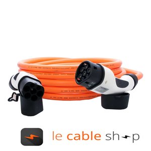 DOSTAR Câble de recharge véhicule électrique 32A Triphasé Type 2 - Type 2 (6 mètres)