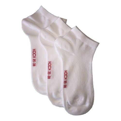 Kock Sockswear 3-pack naadloze sneakersokken dames wit Kock Sockswear 3-pack naadloze sneakersokken dames wit