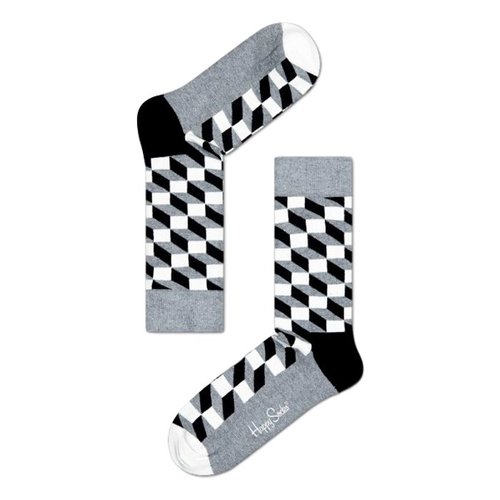 Happy Socks Filled Optic grijs Happy Socks Filled Optic grijs