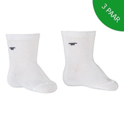 Tom Tailor 3-pack witte babysokjes Tom Tailor 3-pack witte babysokjes