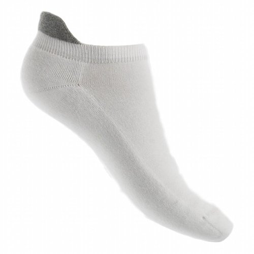 Bonnie Doon Cushion Short Sock Wit-Grijs Bonnie Doon Cushion Short Sock Wit-Grijs