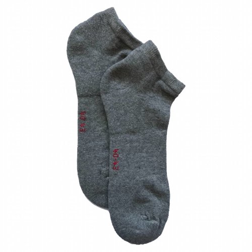 Kock Sockswear 2-pack sneakersokken met badstof en massage grijs Kock Sockswear 2-pack sneakersokken met badstof en massage grijs