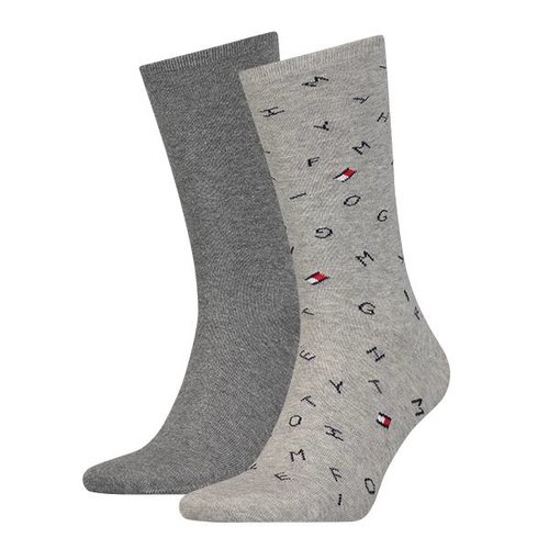 Tommy Hilfiger 2-pack Scattered Grijs Tommy Hilfiger 2-pack Scattered Grijs