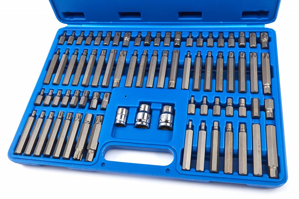 TM 75 Delige Inbus, Torx, spline en ribe ToolMania