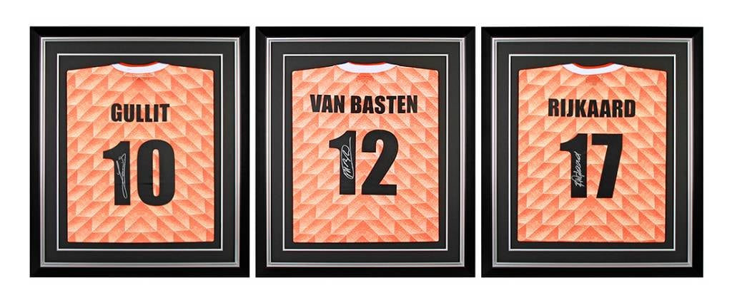 Van Basten, Rijkaard en Gullit gesigneerd Nederland EK'88 ...