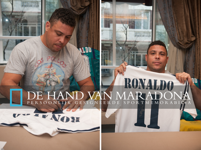Ronaldo signeert voor De Hand Van Maradona