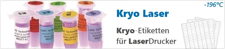 Kryo-Etiketten Für Laserdrucker.