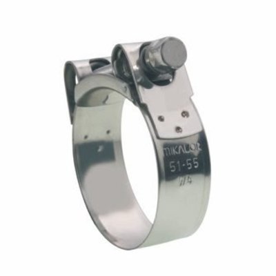 RVS breedband slangklem