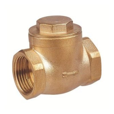 RIV messing terugslagklep type 2251, 2x binnendraad