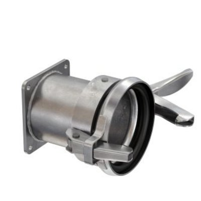 Cardan M-deel + buis x vierkantflens 159mm x 6''
