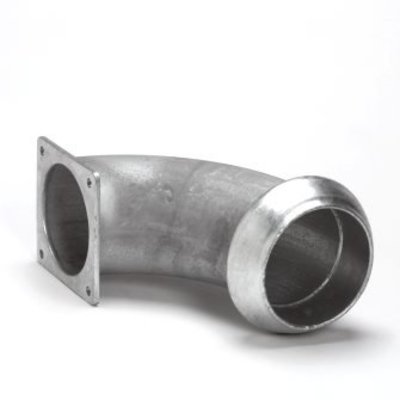 Cardan V-deel bocht 90º x vierkantflens 159mm x 6''
