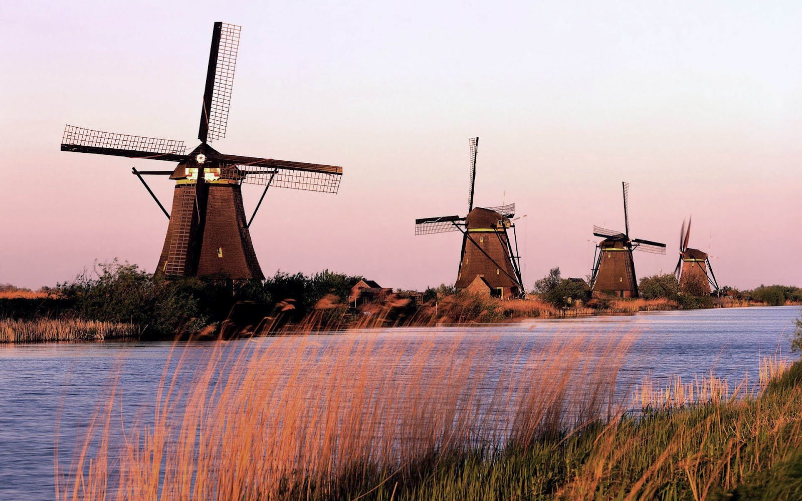 Drainage in oude tijden, molens te Kinderdijk