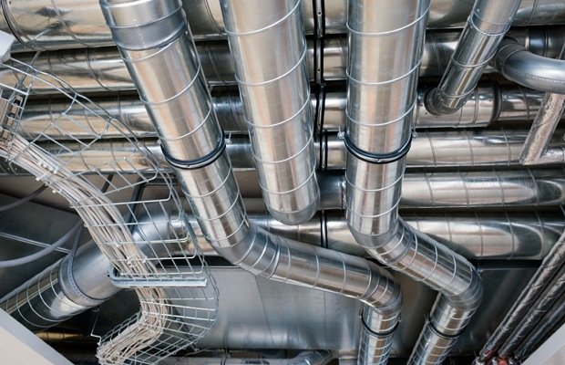 Spiraliet mechanische ventilatie buizen