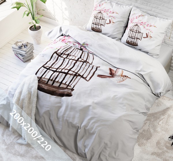 Dekbedovertrek Micropercal Live Free 200x200 220 cm sleeptime dekbedovertrek live free 200x220 cm
