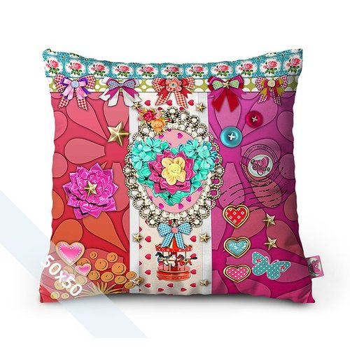 So Cute Sierkussen - Ruby - 50x50 cm So Cute Sierkussen - Ruby - 50x50 cm