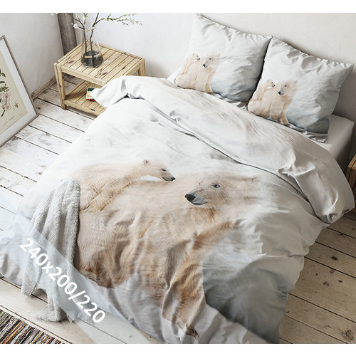 Sleeptime Dekbedovertrek - Icebears - 240x220 cm Sleeptime Dekbedovertrek - Icebears - 240x220 cm