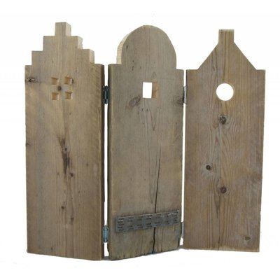 Amsterdamse huisjes van steigerhout