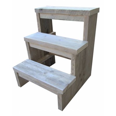 Trapje van steigerhout - 55 cm hoog