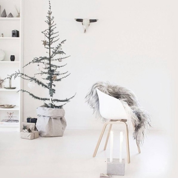 Inspiration de Noël dans un style scandinave ethnique