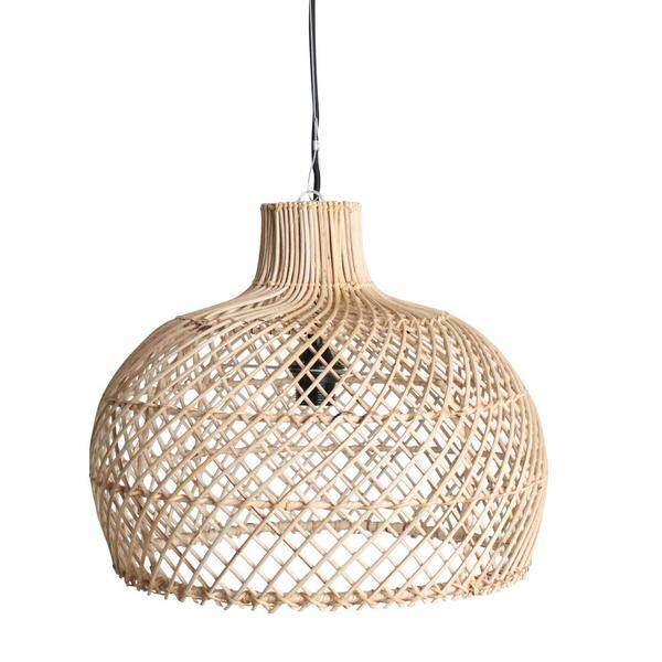 Rattan pendant shade