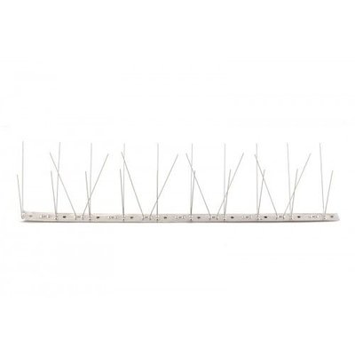 Anti-duivenpinnen op RVS-strip 1x100 cm met 60 pinnen, MIC760