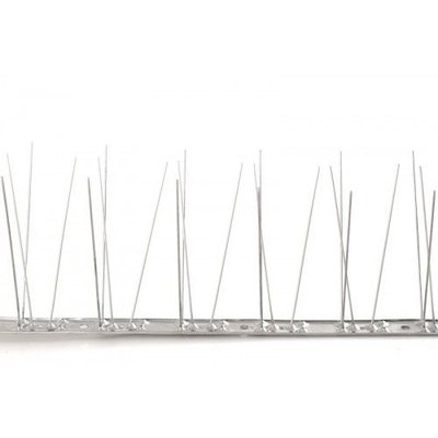 Anti-pigeon bird spikes on STAINLESS STEEL-strip 1x 100 cm with 80 spikes, MIC780