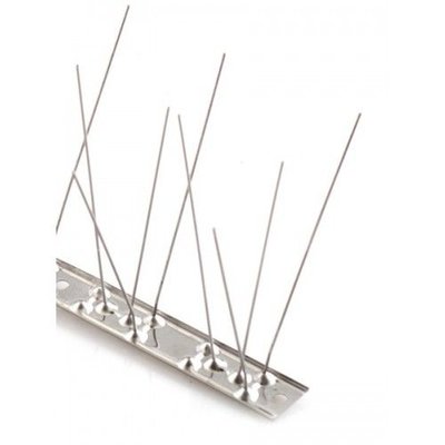 Anti-pigeon bird spikes on STAINLESS STEEL-strip 1x 100 cm with 80 spikes, MIC780