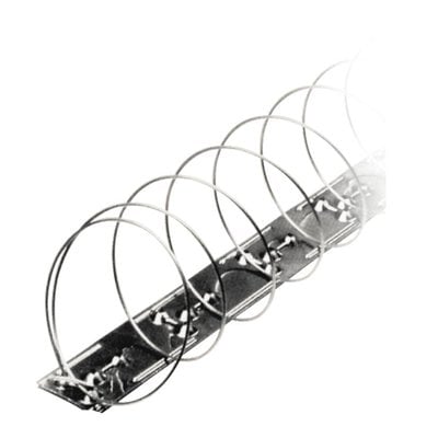 Pigeon repelling spring on STAINLESS STEEL strips MIC327/ alternative for bird spikes - package of 4 springs - good for 5 mt.
