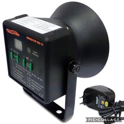 Vogelverschrikker Birdstop + 12V adapter
