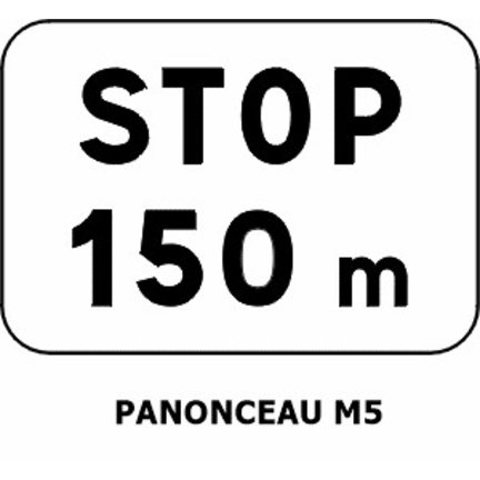 Panonceaux pour panneau triangle