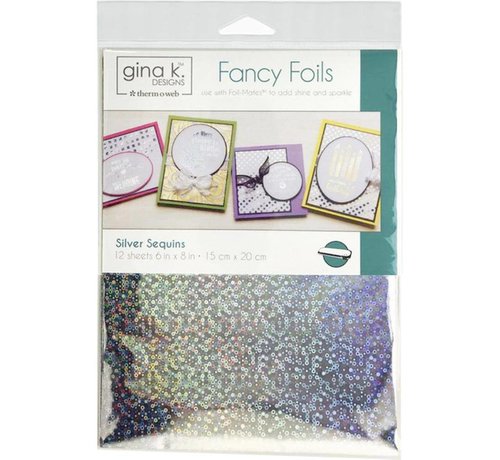 Deco Foil Gina K. Foils: Silver Sequins