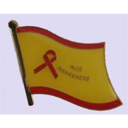 Speldje Aids Awareness vlag speldje