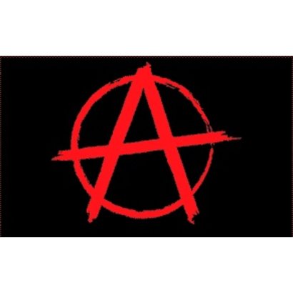 Vlag Anarchy Rood vlag