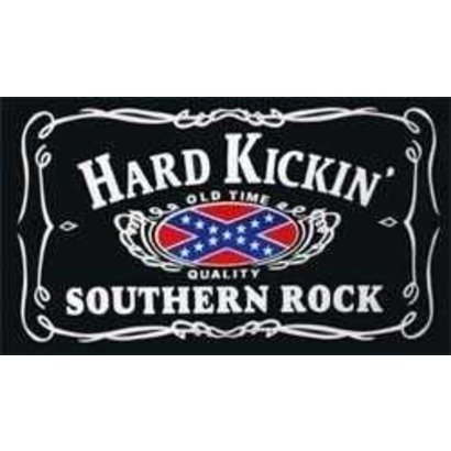 Vlag Confederate Hard Kickin' Southern Rock vlag