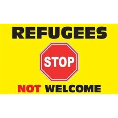 Vlag Refugees Not Welcome vlag