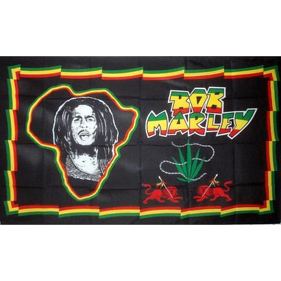 Vlag Bob Marley Afrika vlag