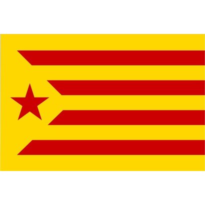 Vlag Catalonia Estelada rode vlag La Groga