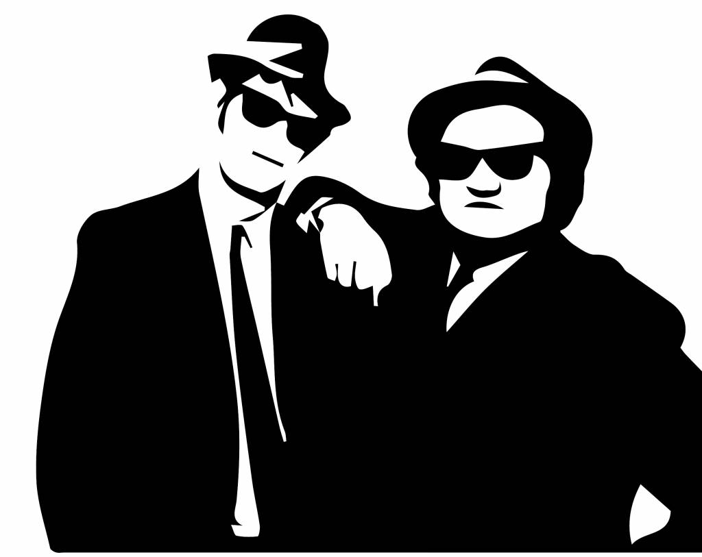 Muursticker blues brothers