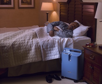 EverFlo à côté du lit