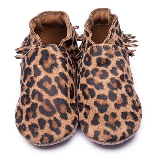 babyslofjes moccasin leopard