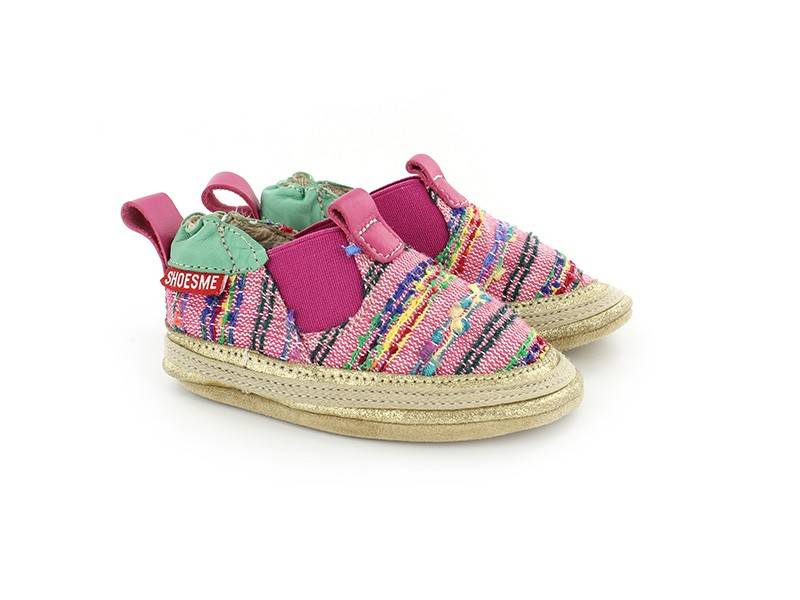 babyslofjes Babyproof Soft espadrille fuchsia