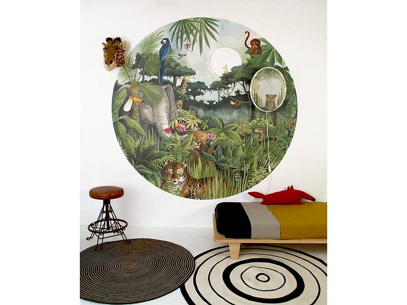 Profeet Cilia grijs Create the ultimate kids room in a jungle theme with our circular wallpaper  mighty jungle - Hartendief