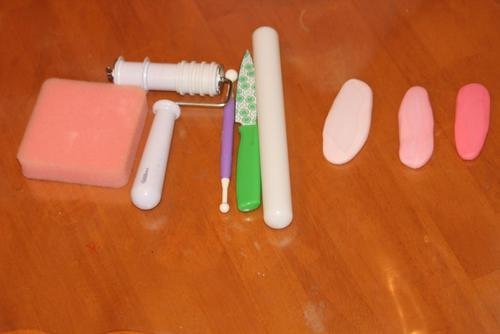 Taart met plooien decoratie