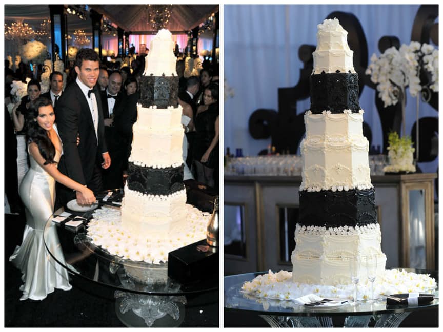 kim kardashian wedding cake