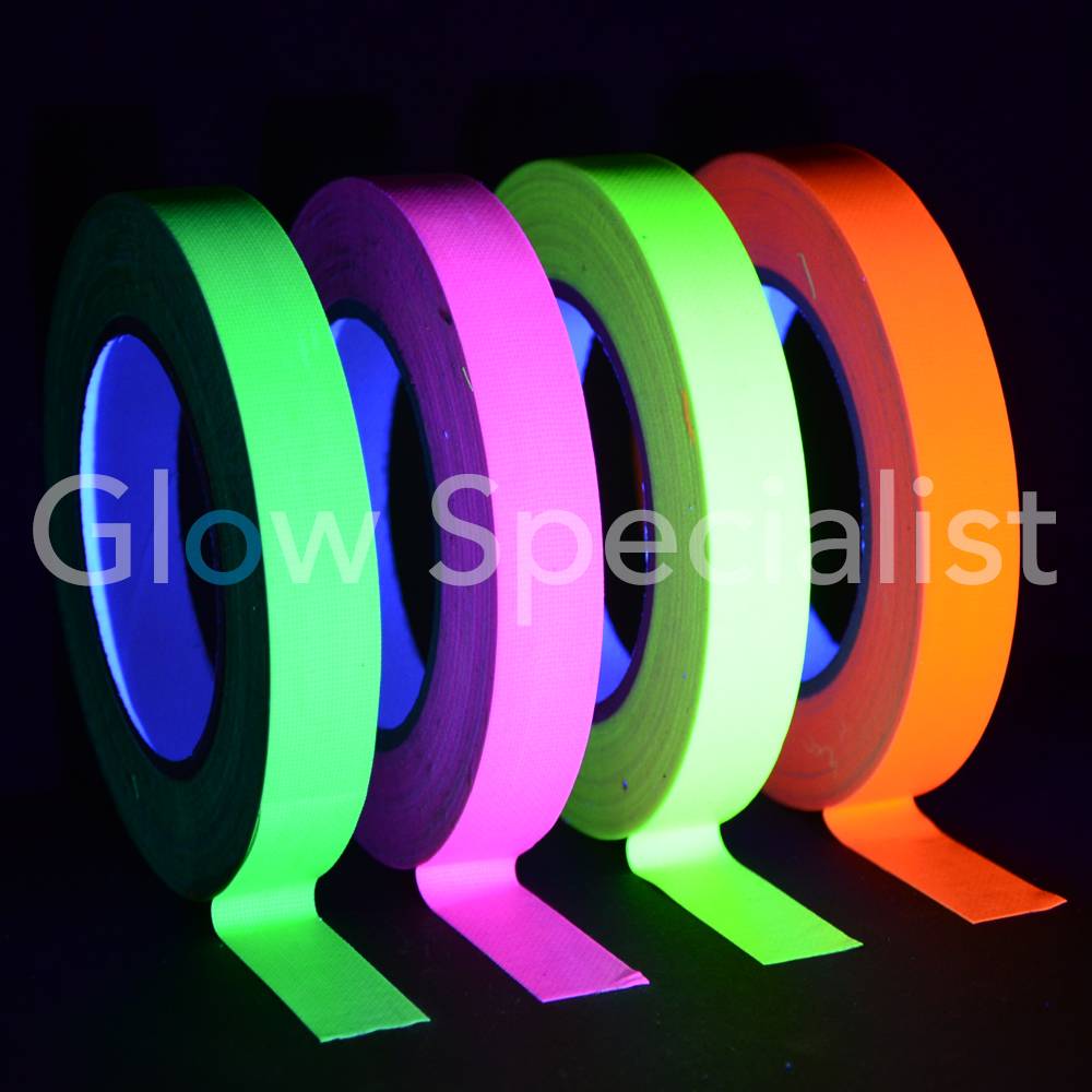 UV / Blacklight Neon Tape - 19 mm x 25 m - Glow Specialist - Glow ...