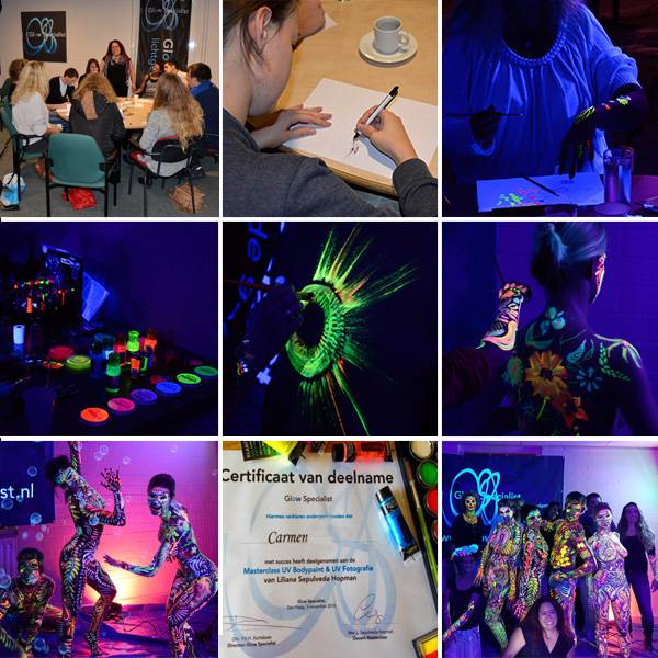 Terugblik Masterclass UV Bodypaint 3 nov 2016